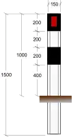 Delineator post