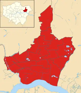Barking and Dagenham 2018 results map