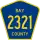 County Road 2321 marker