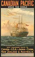 Canadian Pacific poster (c. 1926), lithography print by Eyre & Spottiswoodt Ltd., London.