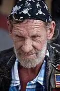 Bikers wore skull-bandanas before it became a fashion trend