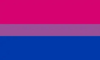Magenta, lavender, and blue stripes