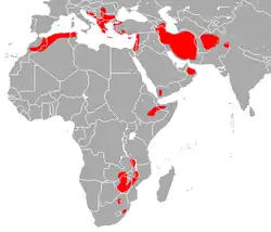 Map of range