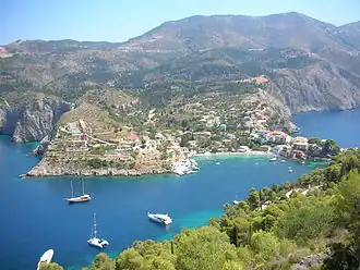 Asos as seen from the Assos Castle peninsula