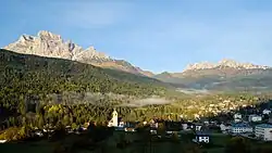 Borca di Cadore with Monte Pelmo