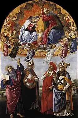 Botticelli, with only God the Father in evidence, 1490–1492
