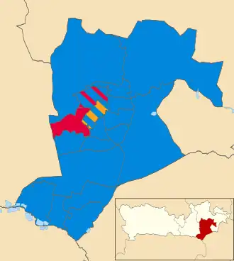 2019 results map