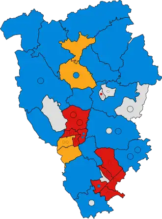 1991 results map