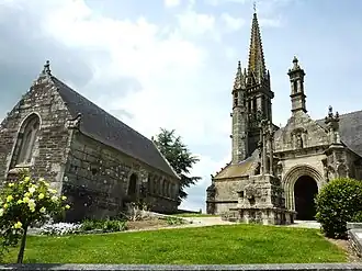 The church in Brasparts