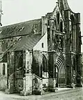 The church in 1859, without the unfinished twin towers