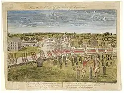 The British entering Concord