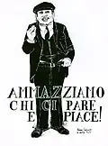 Ammazziamo chi ci pare e piace/We Kill Whoever we Please (1963). Ink Drawing for Pace in terra