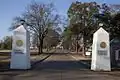 Entrance gate to the campus, now called the Peter Bryce Preserve.