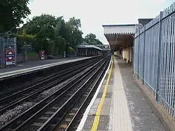 Looking north