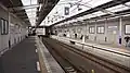 Platform 1 from the up (Sakado) end in October 2013