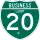 Business Interstate 20-G marker