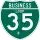 Business Interstate 35-B marker