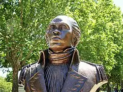 Bronze bust of Toussaint Louverture, Bordeaux.