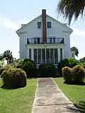 North side of the Huston house