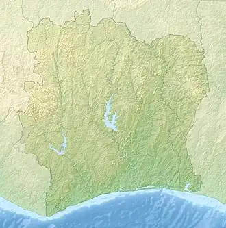 Yamoussoukro is located in Ivory Coast