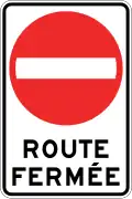 Road closed