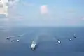 Taken during CARAT 2008 off Palawan 31 May 2008. Artemio Ricarte is the 3rd ship from the right.
