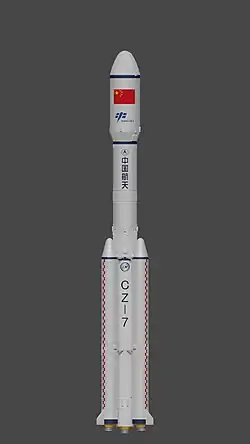 Rendering of Long March 7