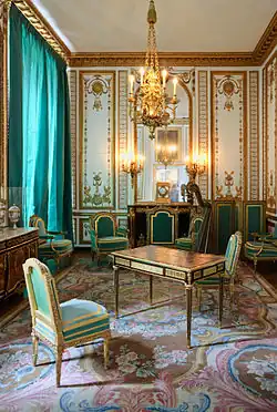 Cabinet Doré of Marie Antoinette at the Palace of Versailles, Versailles, France, by the Rousseau brothers, 1783[70]