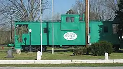 Caboose at Olmstead Depot