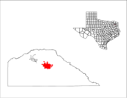 Location of Pittsburg, Texas
