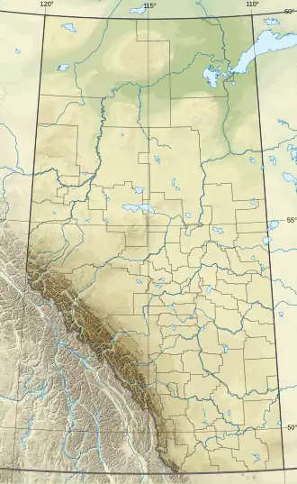 Princess Margaret Mountain is located in Alberta