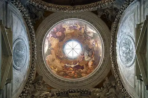 Cupola frescoes by Girolamo Pellegrini
