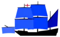 Position of captains flag on ship in Vice Admirals squadron (1545-1596)