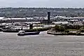 A view towards the entrance to the Great Float, from one of the upper floors of Alexandra Tower.