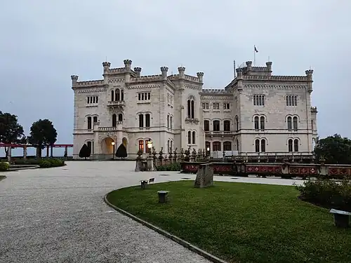 The Miramare Castle in Trieste was the location of Lumix and Pia Maria's postcard.