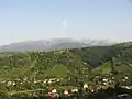 View towards Piatra Craiului from an upstairs balcony