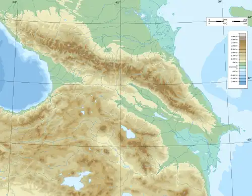 Kingdom of Georgia is located in Caucasus Mountains