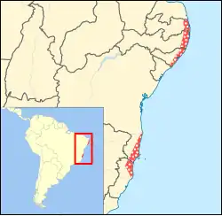 Map of range