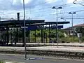 The northern end of the station.