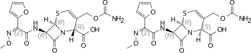 Skeletal formula of cefuroxime