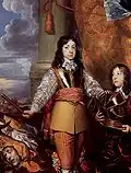 Dobson's portrait of Charles II when Prince of Wales; 1644.[72]
