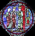 Charlemagne and Constantine, on the Vitrail de Charlemagne&nbsp;[fr]