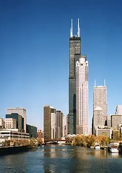 South view taken from Chicago River