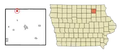 Location of Alta Vista, Iowa