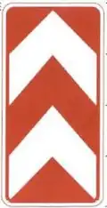 Hazard maker or pass either side
