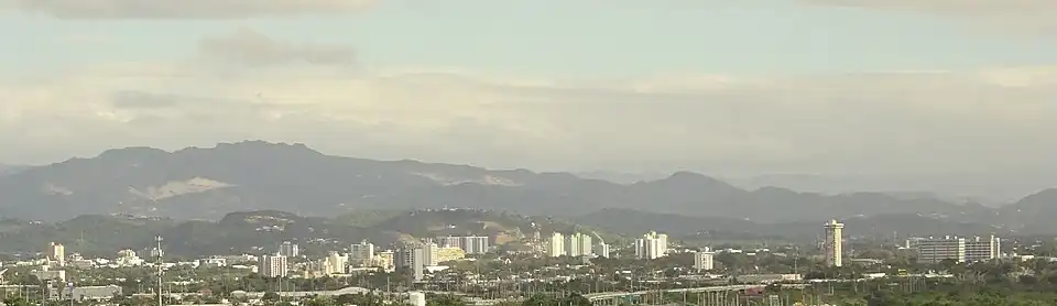 Ponce skyline from the Holiday Inn Hotel