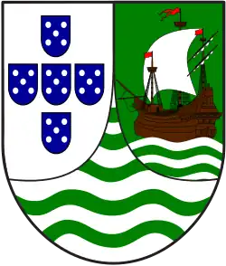Escutcheon of the colony and then province from May 8, 1935.
