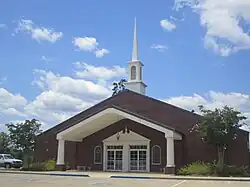 Columbia Heights Baptist Church off Highway 165 calls itself "The Lighthouse on the Hill".