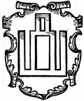 Columns of Gediminas from Marcin Bielski's book Kronika Polska, 1597.