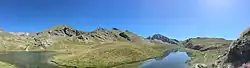 Connection between the lac de la bataille and the lac vert